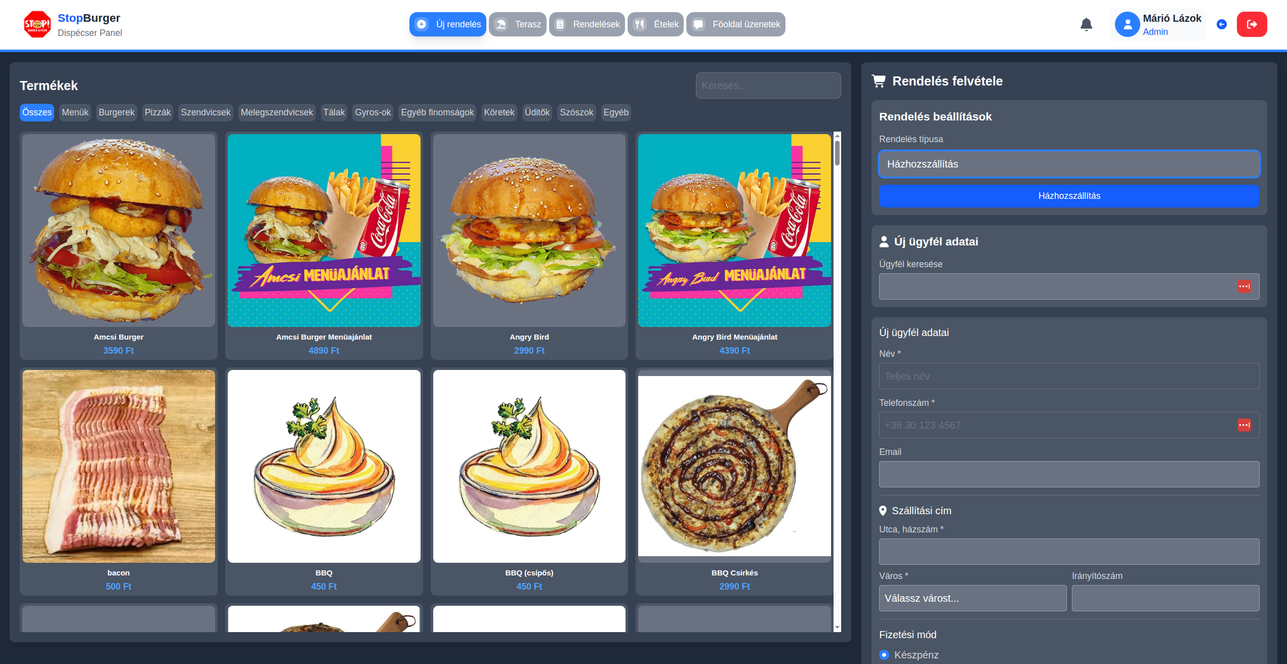 Diszpécseri kontroll